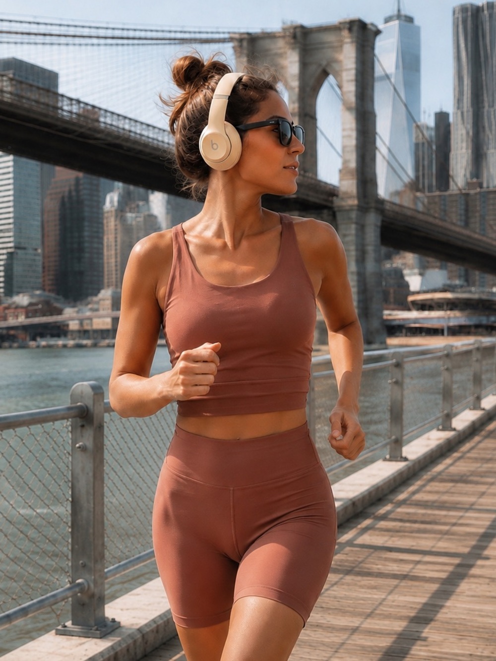 Lululemon Camel Brown Seamless Tank Crop Top, size 6
